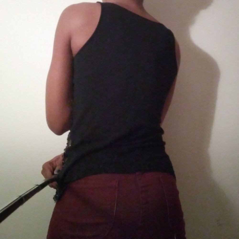 Black sequins Express tank top - Picture 3 of 8